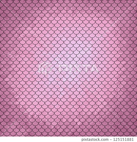 Vector snake pattern. Pink dragon scale. Fish texture. Pink skin background of reptile mermaid lizard. Oriental monster skin print 125151881