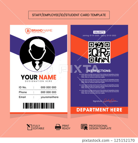 Clean and Simple ID Card Design Template. Simple Business ID Card Design Template, Clean and Smooth. Modern Clean ID Card Template. Staff and Student Card Design Template. Clean and Simple ID Card Design Template. Simple Business ID Card Design Template, Clean and Smooth. Modern Clean ID Card Template. Staff and Student Card Design Template. 125152170