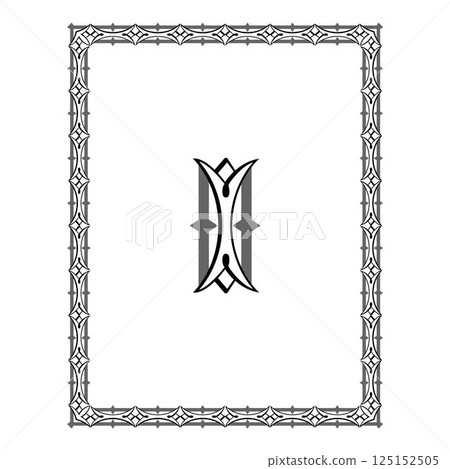 Vintage floral classic calligraphic retro vignette scroll frames ornamental design elements black and color set isolated vector Vintage floral classic calligraphic retro vignette scroll frames ornamental design elements black and color set isolated vector 125152505