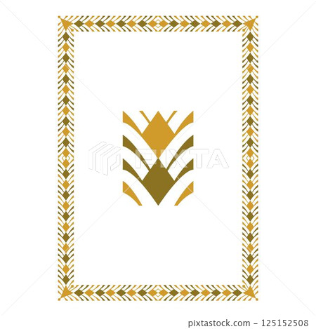 Vintage floral classic calligraphic retro vignette scroll frames ornamental design elements black and color set isolated vector 125152508