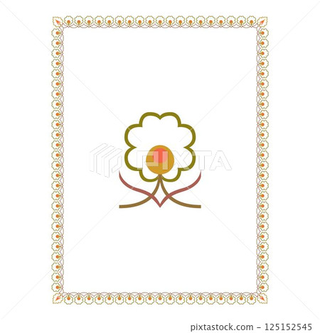 Vintage floral classic calligraphic retro vignette scroll frames ornamental design elements black and color set isolated vector 125152545