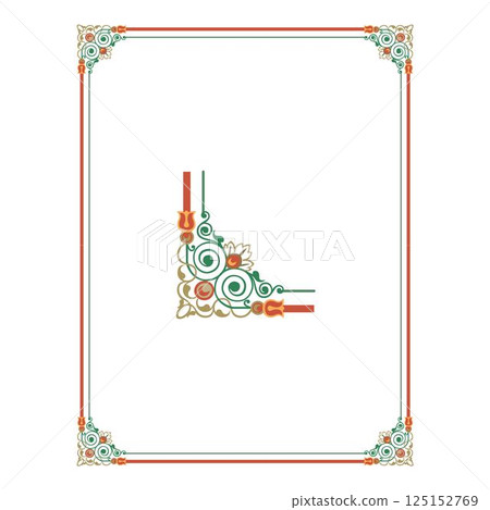 Vintage traditional realistic black and color Crests Ribbons Frames set on white background isolated vector illustration Vintage traditional realistic black and color Crests Ribbons Frames set on white background isolated vector illustration 125152769