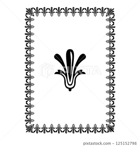 Vintage traditional realistic black and color Crests Ribbons Frames set on white background isolated vector illustration 125152798
