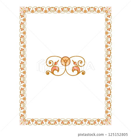 Vintage traditional realistic black and color Crests Ribbons Frames set on white background isolated vector illustration Vintage traditional realistic black and color Crests Ribbons Frames set on white background isolated vector illustration 125152805
