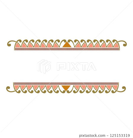 Vintage floral calligraphic floral vignette scroll corners ornamental design elements set isolated illustration 125153319
