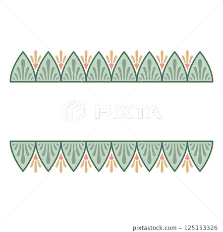 Vintage floral calligraphic floral vignette scroll corners ornamental design elements set isolated illustration Vintage floral calligraphic floral vignette scroll corners ornamental design elements set isolated illustration 125153326