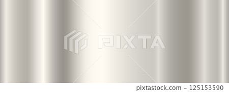 Silver-light metallic gradient with iridescences and highlights. Polished glossy platinum abstract background. 125153590