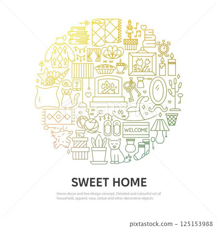 Sweet Home Circle Concept 125153988