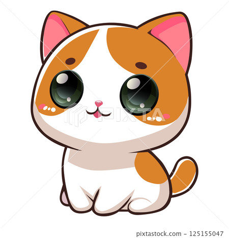 orange cat baby cute happy 125155047