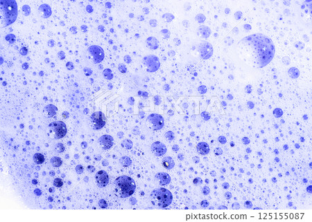 Violet blonde dye hair shampoo foam texture 125155087