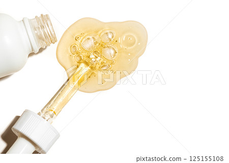 face serum or retinol gel swath with dropper bottle face serum or retinol gel swath with dropper bottle 125155108