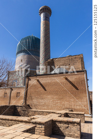 Gur-e Amir exterior, a mausoleum of the Turco-Mongol conqueror Timur Gur-e Amir exterior, a mausoleum of the Turco-Mongol conqueror Timur 125155125