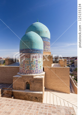 Kazi-Zade Rumi Mausoleum located at Shah-i-Zinda necropolis Kazi-Zade Rumi Mausoleum located at Shah-i-Zinda necropolis 125155134