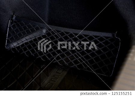Large black empty car trunk. Open car trunk close up Large black empty car trunk. Open car trunk close up 125155251