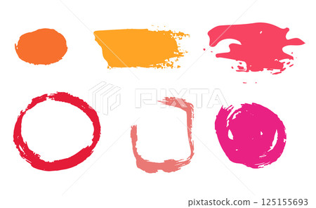 Set of grunge dirty design elements abstract vector illustration Set of grunge dirty design elements abstract vector illustration 125155693