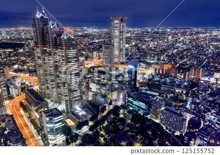 [Top 100 Night Views] Night view from the Tokyo Metropolitan Government Building Observation Deck 125155752