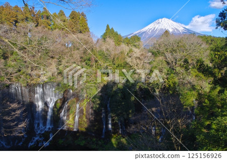 富士宮 - 白絲瀑布和富士山 125156926