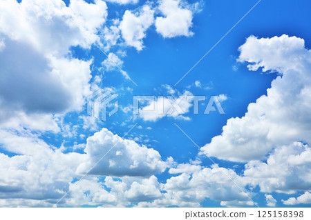 Summer blue sky and clouds 125158398