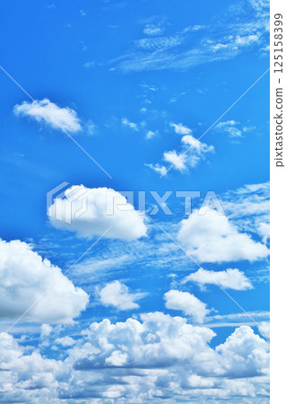 Summer blue sky and clouds 125158399