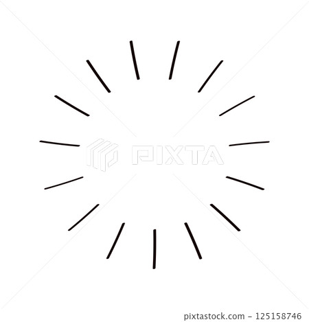 手繪濃縮線條素材 125158746