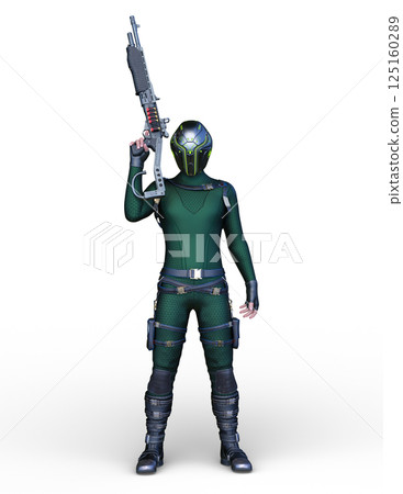 Cyber warrior 125160289