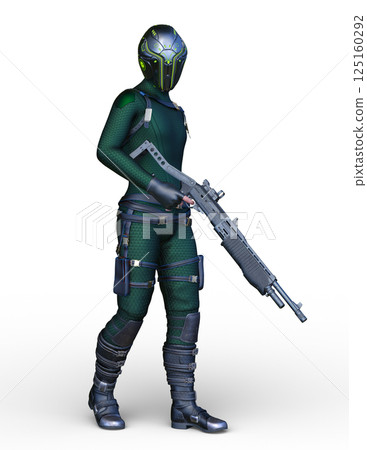 Cyber warrior 125160292