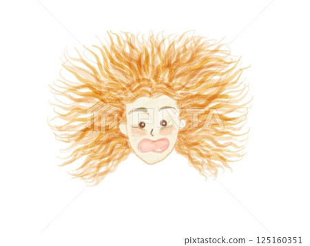 A woman suffering from hair loss A woman suffering from hair loss 125160351