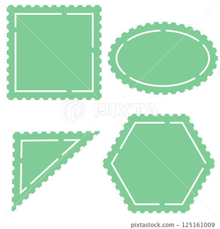 各種形狀的郵票式相框 各種形狀的郵票式相框 125161009