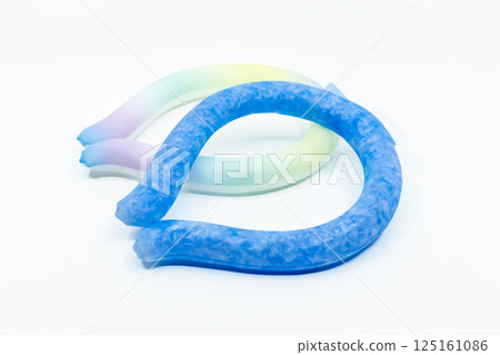 Neck cooler ice ring white background Neck cooler ice ring white background 125161086