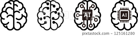 AI/Artificial Intelligence Brain Icon 3 125161280
