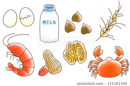 Loose and simple allergen set, analog style 125161300