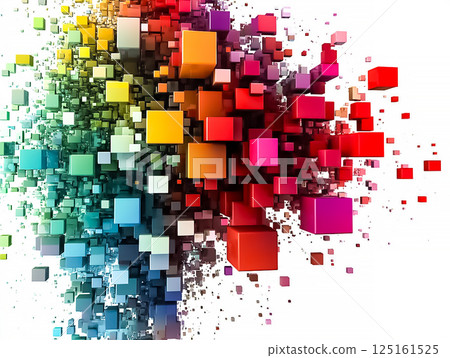框架幾何背景區塊 125161525