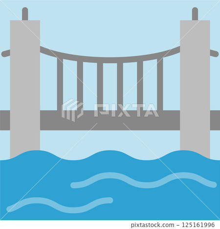 Transportation Infrastructure Icons: Bridges Transportation Infrastructure Icons: Bridges 125161996