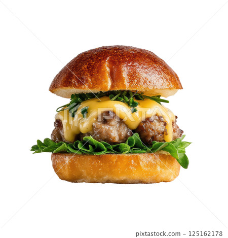Delicious Burger Meal 125162178