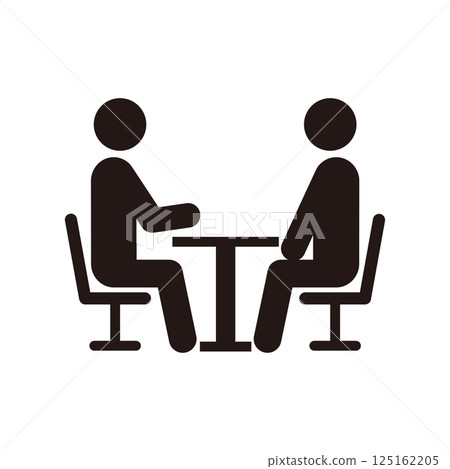 Talking person pictogram icon 125162205