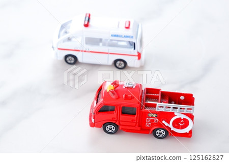 消防車（泵浦車）和救護車（PA合作）出動 125162827