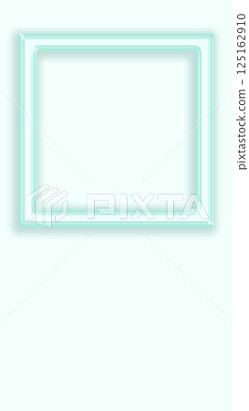 Refreshing light blue photo frame frame illustration material background Summer color simple modern mockup 125162910