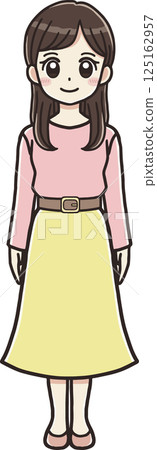 Standing woman (full body) 125162957