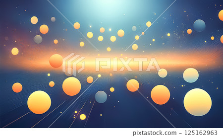 Modern abstract background illustration material sphere 125162963