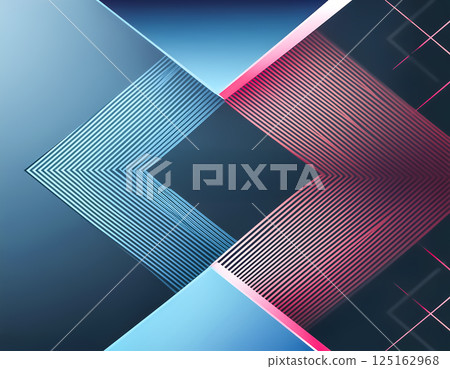 Modern geometric background Business illustration material Square 125162968