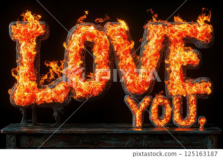 An Intense and Fiery Expression of Deep and Unwavering Love and Affection that Endures An Intense and Fiery Expression of Deep and Unwavering Love and Affection that Endures 125163187