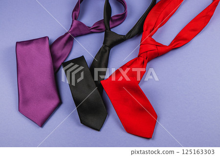 Celebrating father's day with stylish ties for gifting and special occasions 125163303