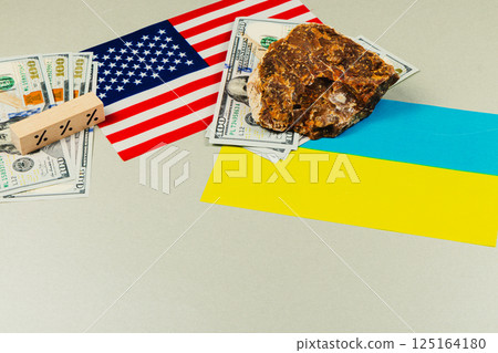 Minerals and currency in USA and Ukraine mining deal Minerals and currency in USA and Ukraine mining deal 125164180