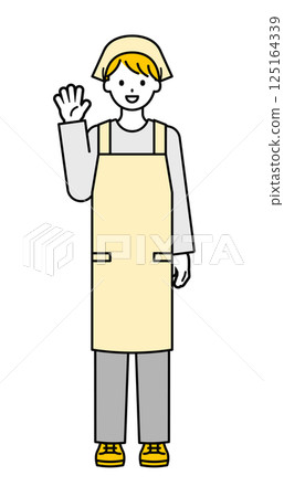 Full body pose_Simple part-time job man 02 Full body pose_Simple part-time job man 02 125164339