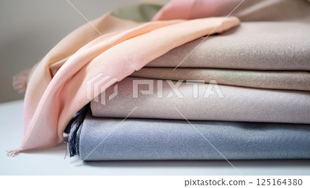 時尚亞麻披肩，防紫外線 125164380