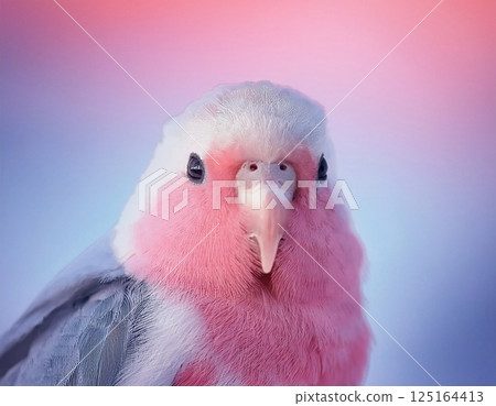 futuristic scarlet lover bird futuristic scarlet lover bird 125164413