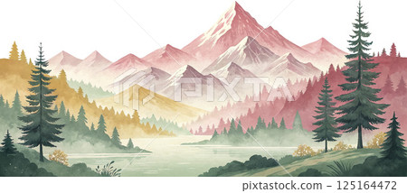 Misty Mountain Lake Misty Mountain Lake 125164472