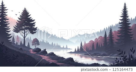Misty Mountain Lake Misty Mountain Lake 125164473