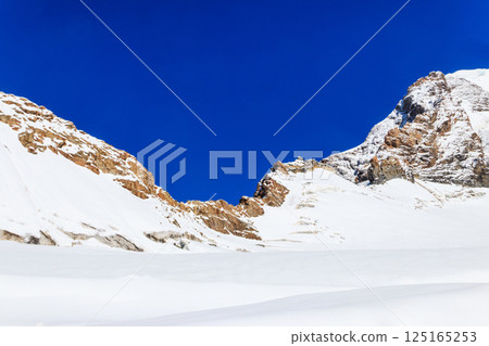 View of the Jungfraujoch, Top of Europe, Bernese Oberland, Switzerland 125165253