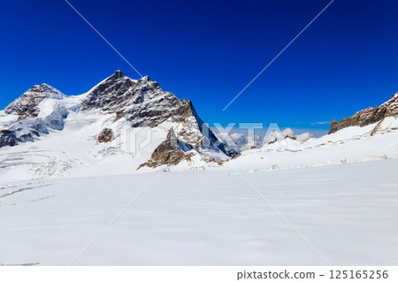 View of the Jungfrau, Top of Europe, Bernese Oberland, Switzerland View of the Jungfrau, Top of Europe, Bernese Oberland, Switzerland 125165256